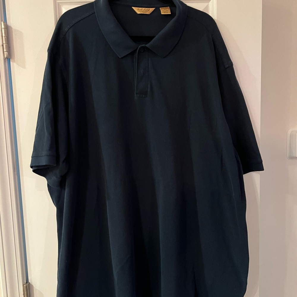 Men’s Roundtree & Yorke Dark Navy Short-Sleeve Polo 4xlt Like new